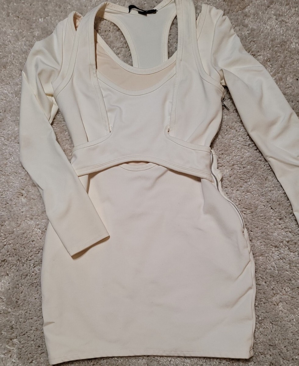 Amazing Alexander Wang Sculpted Off White Dress Size 4 Amazing Alexander Wang Sculpted Off White Dress Size 4