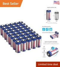 1500mAh 3V CR123A Lithium Battery, High Performance CR123A Cell Batteries PTC...