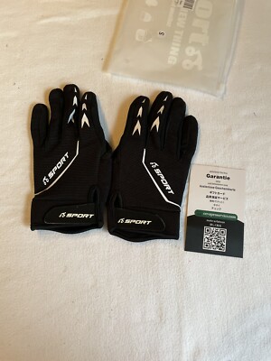 S033 Cevapro 1 Paar Fahrradhandschuhe Gr. S schwarz - Neu und OVP