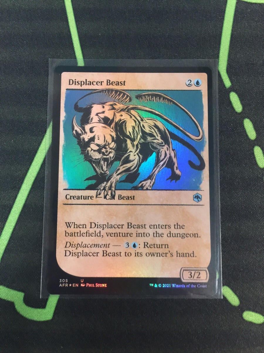 MTG Magic The Gathering Displacer Beast Foil Showcase DnD Monster