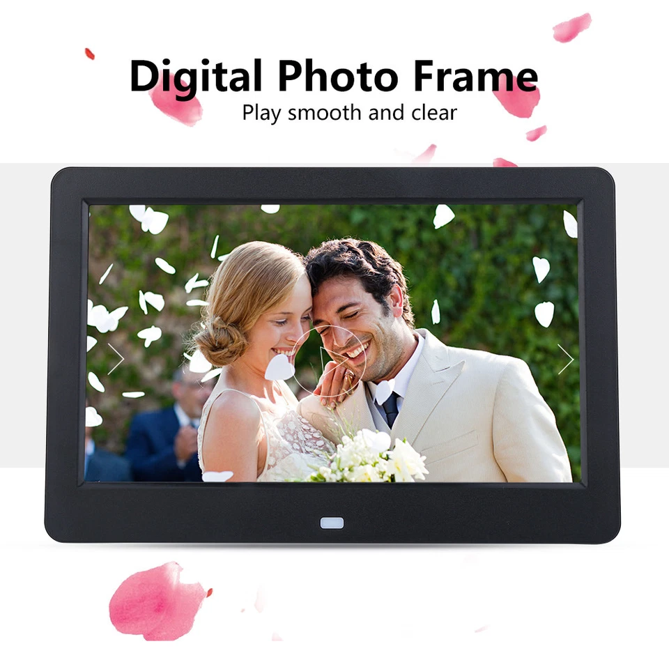7-15" Digital Photo Frame LED Electronic Album Picture MP4 Player W/Remote+Clock - Image 3 of 4