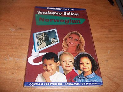 EuroTalk Interactive Vocabulary Builder Norwegian CD ROM WIN 95/98/2000/NT MAC