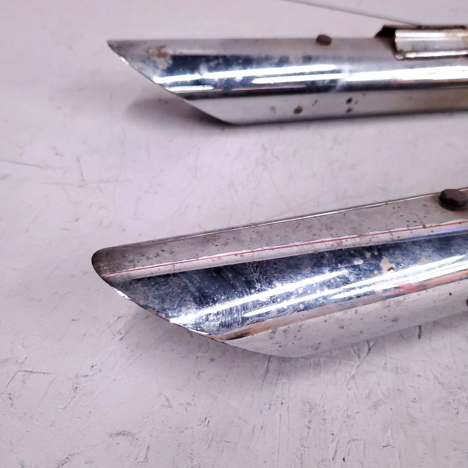 Silenciadores sin cordones Cycle Shack Harley Softail 00-04 Fat Boy Deuce MHD138SS Foto 3 de 4