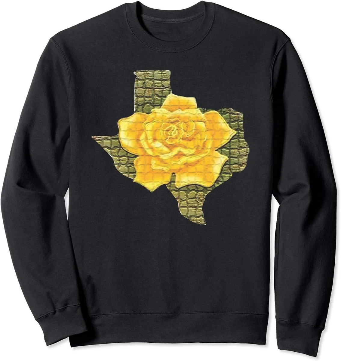Awesome Yellow Rose Of Texas Pattern Flower Women Sweatshirt