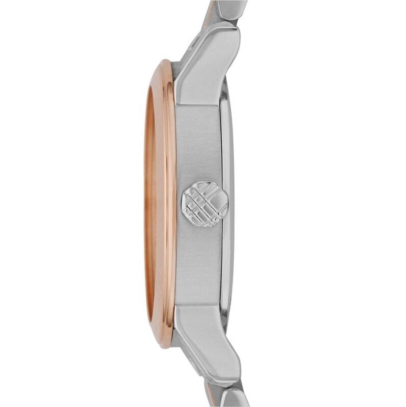 Burberry レディース腕時計 The City Swiss BU9205 Burberry The City Silver Dial Two Tone Steel Strap Watch for