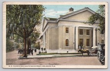 Orlando Florida, Methodist Church and South Main Street, c. 1910s Postcard