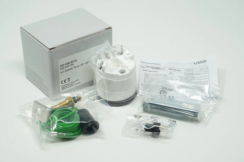 VDO Termometro Esterno Cockpit Internazionale Indicatore Di Temperatura Esterna - Immagine 2 di 2