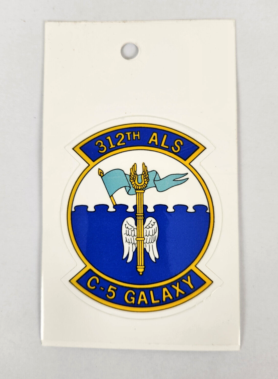 VTG 312th ALS C-5 Galaxy squadron logo USAF insignia Decal New | eBay