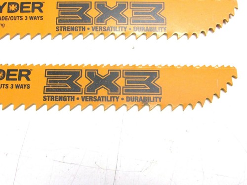 NEW! 10-pk SPYDER 3X3 8" RECIPROCATING SAW BLADES, 10 TPI, 6 TPI, #200177 - Picture 2 of 3