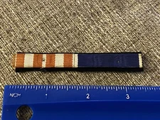 Vintage European Two Place Medal Ribbon Bar Unknown France? Belgium? Army