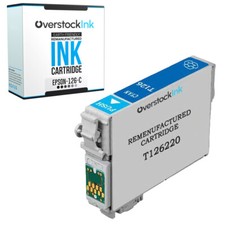 1-Pack Compatible OSI 126 Cyan Ink Cartridge for Epson Workforce WF-7510 WF-7520