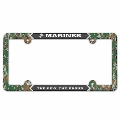 U.S. MARINES THE FEW THE PROUD 6''x12'' LICENSE PLATE FULL COLOR FRAME WINCRAFT  