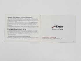 Double Dragon II  Authentic Original NES Nintendo Manual Only