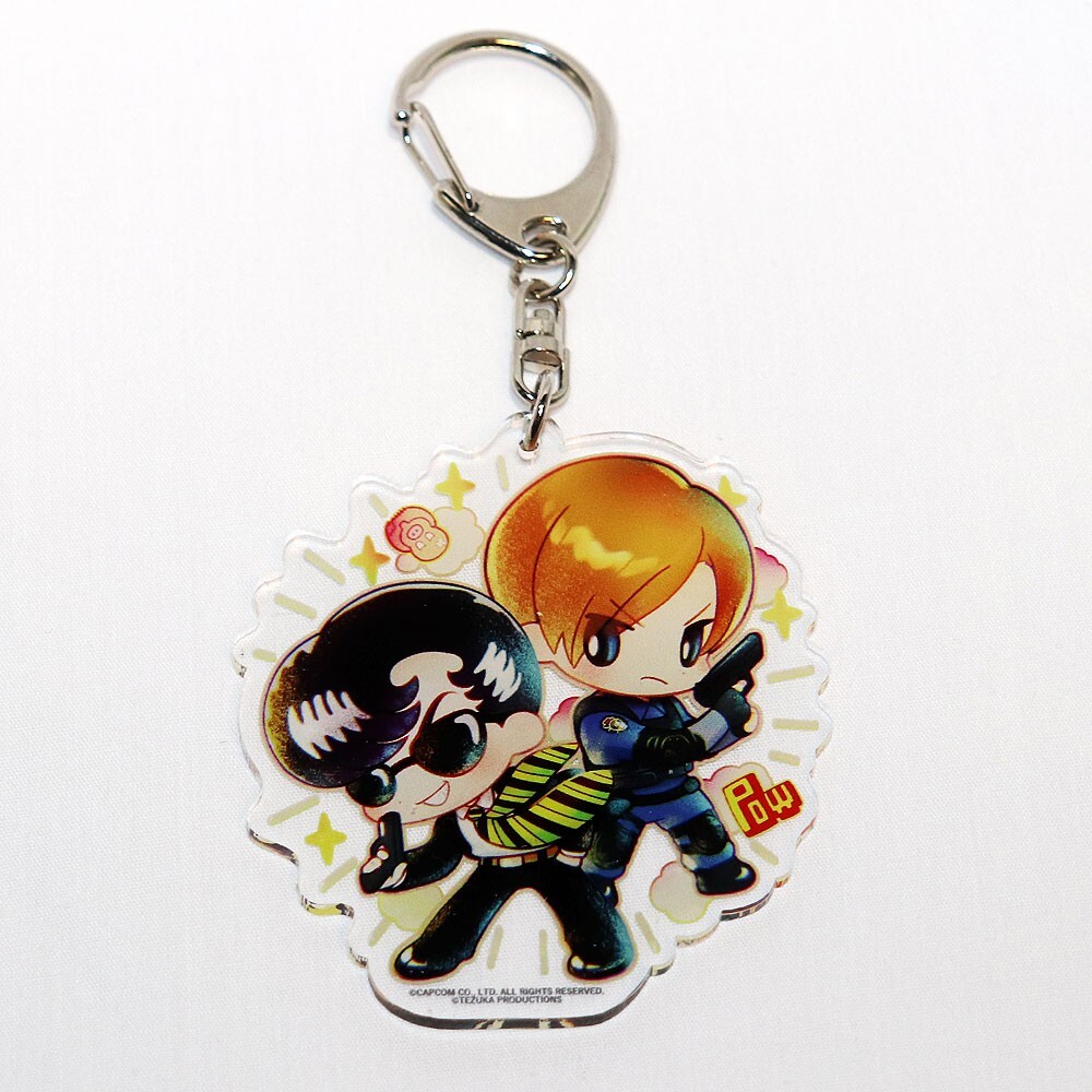 CAPCOM X OSAMU TEZUKA Acrylic Keychain Leon + Wesker Biohazard