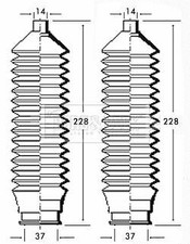 Borg & Beck Steering Bellow Kit fits Ford Courier Escort Fiesta Ka Van Orion