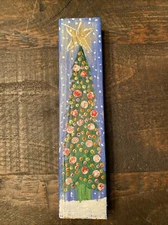 Christmas Tree,original acrylic Painting On Wood,holidays 3,5/15/1,5