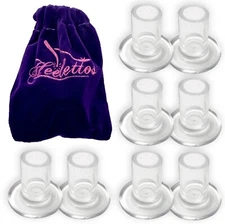 4 Pair Clear High Heel Protectors Stopper Stiletto Shoes Heels Cover