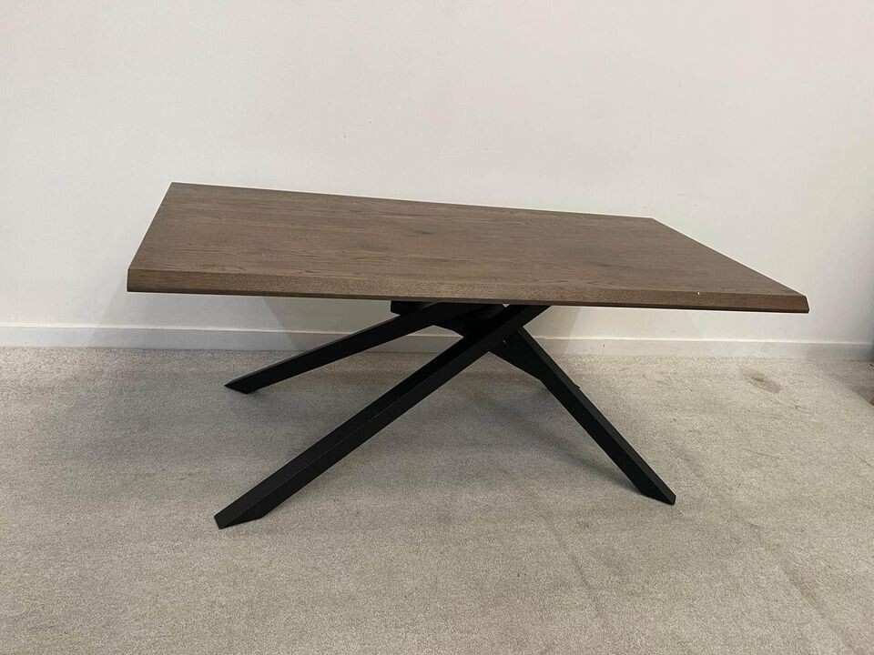 New exdisplay Furniture Sapporo Oak Industrial Dining Table eBay