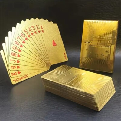 Hochwertige Pokerkarten Gold Spielkarten Premium Set Spiel