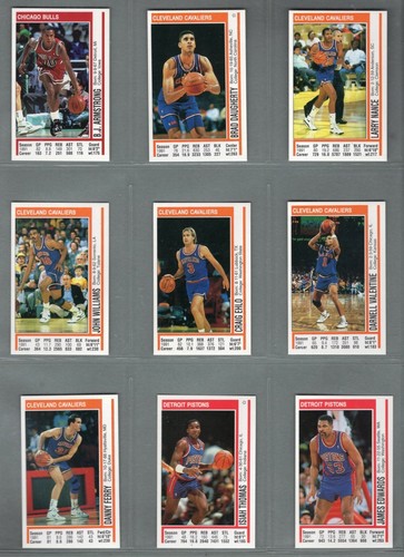 1991-92 Panini NBA Basketball Sticker Near Set 190/192 With Graded Jordan Foil - Picture 9 of 12