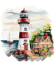 XXXL 60x60 cm car decal sticker lighthouse sticker