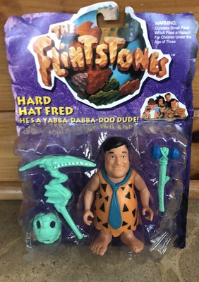 The Flinstones Movie Hard Hat Fred Collectible Vintage 1993 Figure - NEW