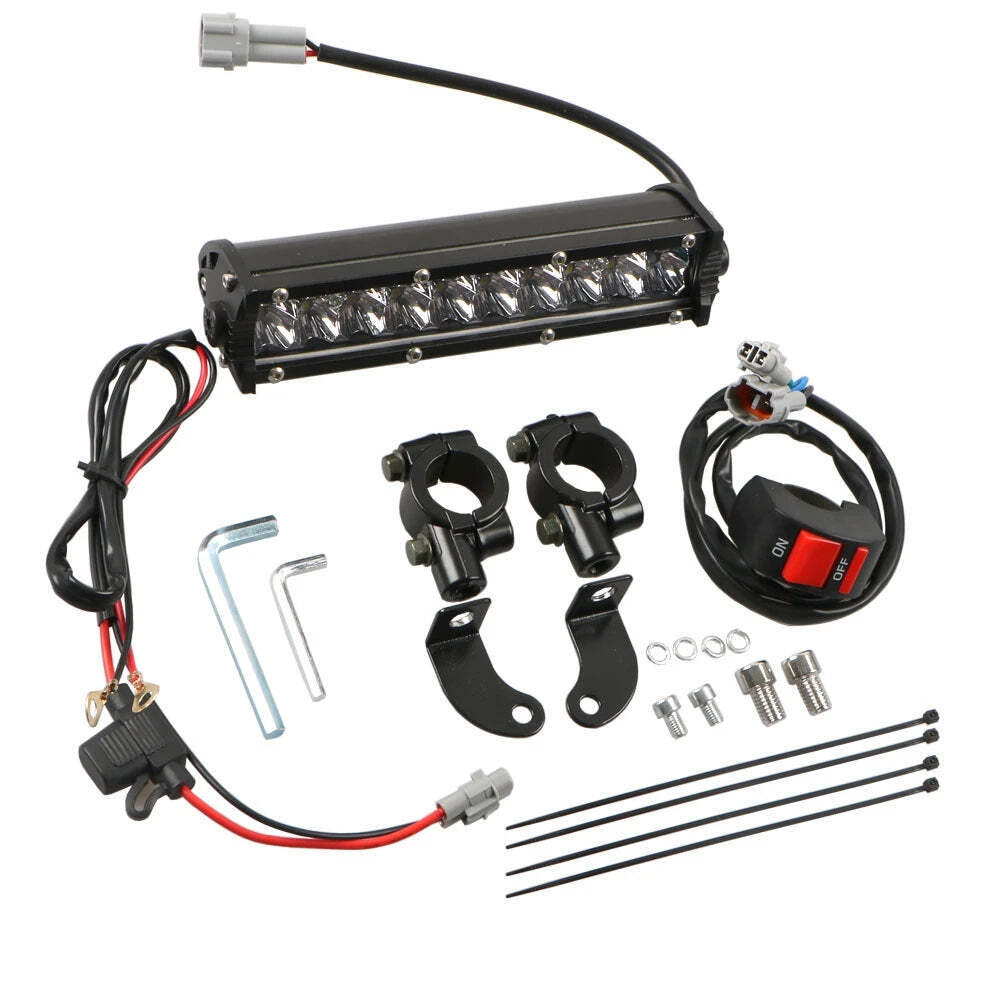 60W Motocross LED Light Bar Kit with Mounting Bracket Switch