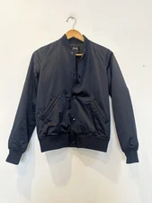 Designer A.P.C Size 6 34 Navy Blue Bomber Style Women's Jacket