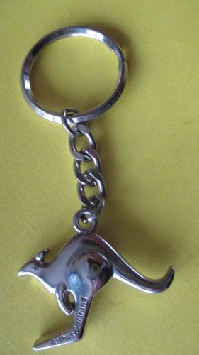Porte-clés Bronze Kangourou Australien - Pendentif Animalier En Métal