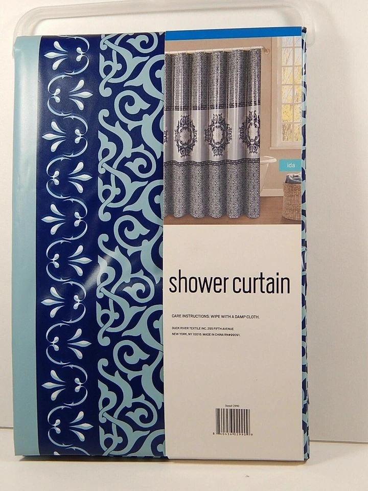 Cortina de ducha de vinilo Ida multicolor de Duck River Peva Foto 4 de 4