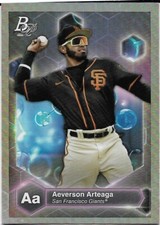AEVERSON ARTEAGA 2022 Bowman Platinum Precious Elements #PE-29 SF Giants