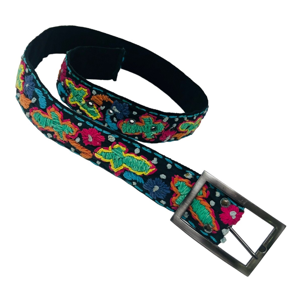 Beautiful Hand Embroidered Multi-Color Cross Pattern Belt  display picture 2