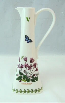 Portmeirion Botanic Garden Carré Vinaigre Bouteille Neuf W / Autocollant (Non - Photo 1/4