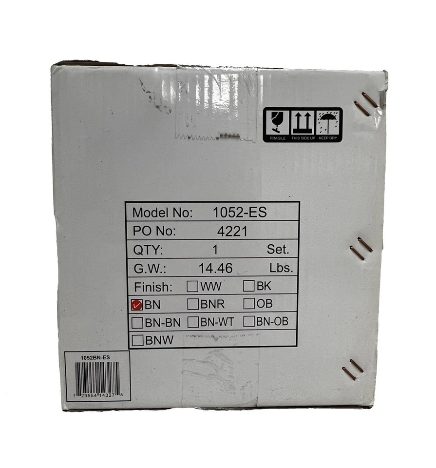 "Ventilador de techo RP Lighting + ventiladores 52"" níquel cepillado/madera nuevo en caja (R10)" Foto 3 de 3