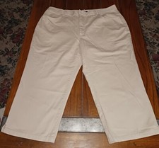 Chaps Women Beige Straight Leg Stretch Comfort Fit 5 Pocket Jeans Pants Size 16