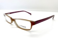 New True Vintage St. Moritz Shiny Light Bronze W Crimson  Clear Eyeglass Frames