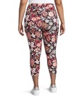Terra and Sky Painted Floral Print High Rise Capri Leggings 0X (14) — photo 3