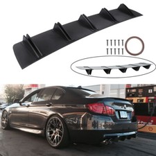 For 5 SERIES F10 F11 Rear Diffuser 10 Fin Bumper Lip Splitter Spoiler Body Kit