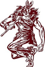 Native American Indian Warrior Dance Truck Window Vinyl Decal Sticker