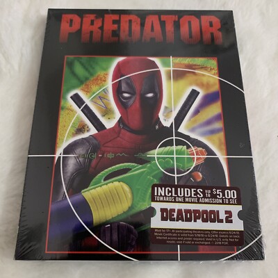 Predator Blu-ray 2018 NEW SEALED Deadpool Photobomb Slipcover Walmart Exclusive