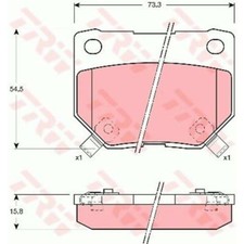 TRW Bremsbeläge GDB1007 Bremsklötze für Nissan 300 ZX Z32