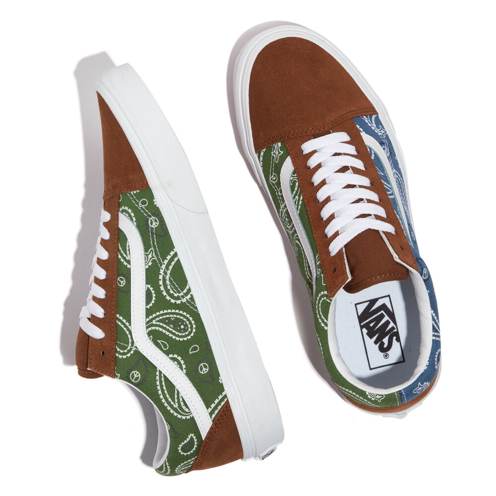 Vans Peace Paisley Old Skool Shoes Skate Sneakers Unity