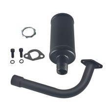 Black Exhaust Pipe Muffler For CT200U GX160 GX200 Predator 212cc 196cc Go Kart