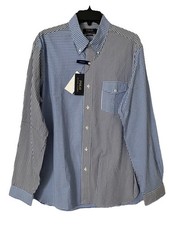 Polo Ralph Lauren Classic Fit Striped  Check L/S Shirt Large 16.5 NWT 98