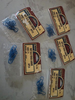 Vintage Darice Navy Blue French Earwire Plastic Earring Hook