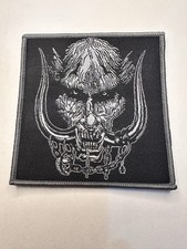 MOTORHEAD, WARPIG, SNAGGLETOOTH, GRAY BORDER, 4X4 INCHES, WOVEN PATCH