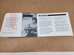 Rambo Nintendo NES Instruction Booklet Manual Only