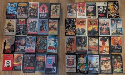 VHS Sammlung Action/Thriller/Kult (40 Tapes) Bronson, Rolling Stones, Elvis