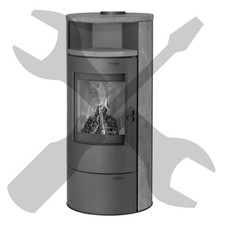 Ersatzteile für Thermia Kaminofen München V1-V3 Brennraum Dichtung Glas Griff 