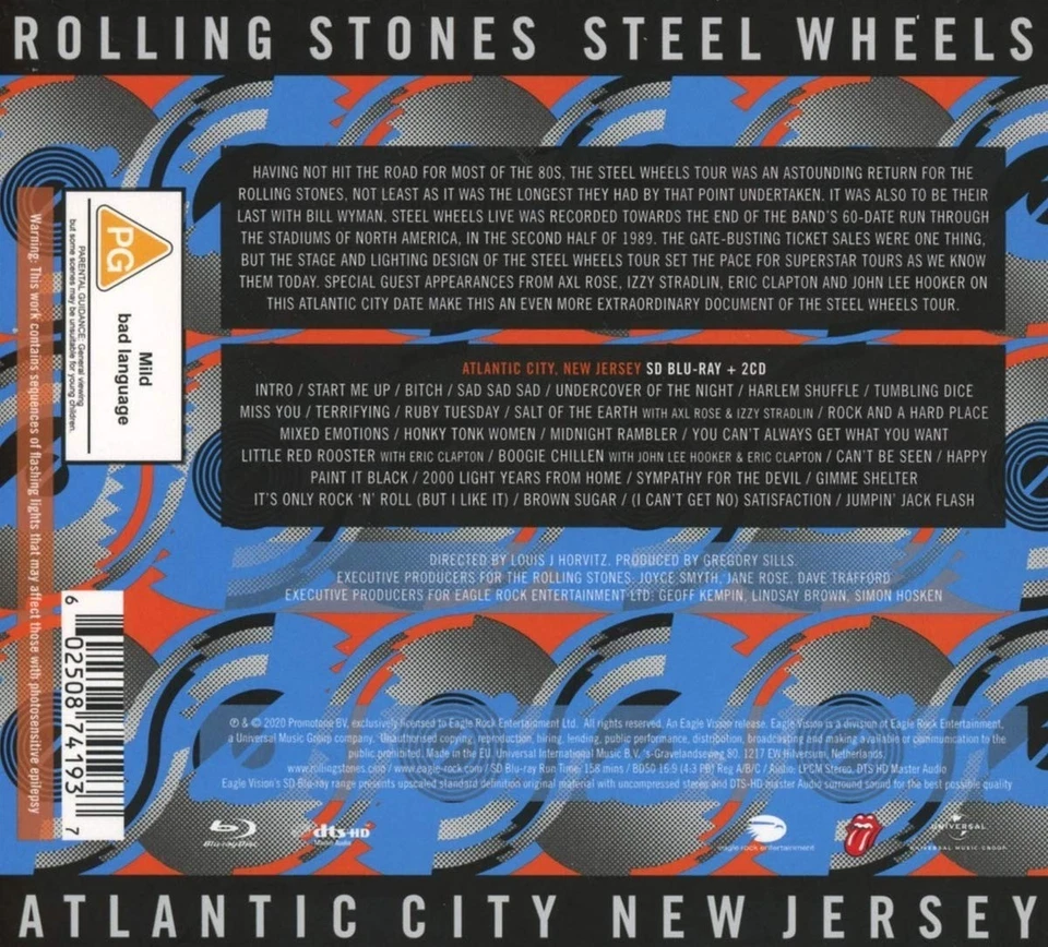 The Rolling Stones - Steel Wheels Live (Atlantic City 1989) - 2 CDs + Blu-ray - Bild 2 von 2